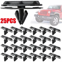 25PCS Fender Flare Rocker Moulding Clip 68039280~AA For Jeep Wrangler Unlimited JK