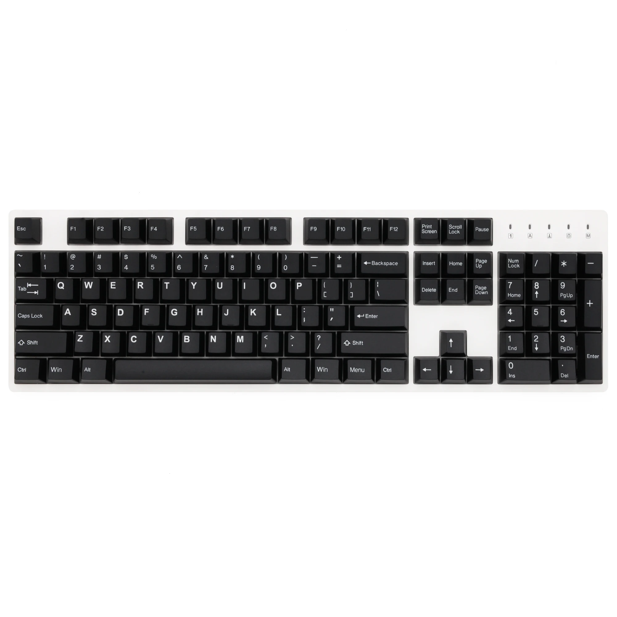 

taihao WOB White on Black abs doubleshot cubic keycap for diy gaming mechanical keyboard for xd64 bm60 xd68 bm68 xd84 gh60 xd96