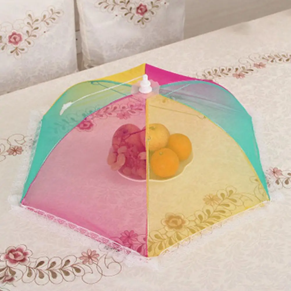 Food Cover Folding Anti-fly Dustproof Mesh Food Protective Cover Dining Table Tent kitchen accessories/kitchen gadgets 75x30cm