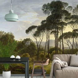 custom European Forest Mural wall paper living room Landscape wall Painting Background Decorative Wallpaper bedroom decoration