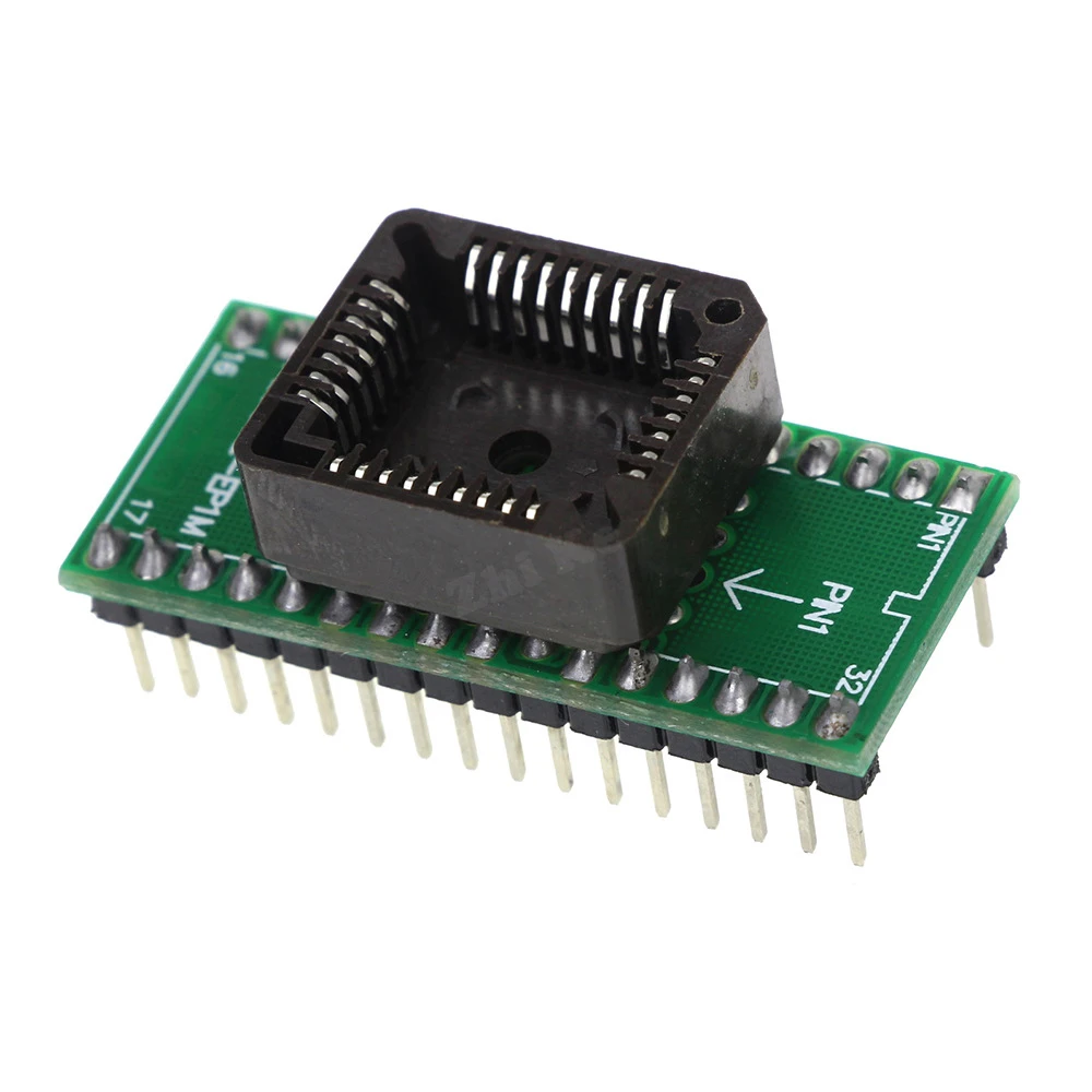 PLCC32 to DIP32 Programmer Adapter IC Socket Converter Programming seat Plcc32 To Dip32 USB Programmer Chip Socket Module