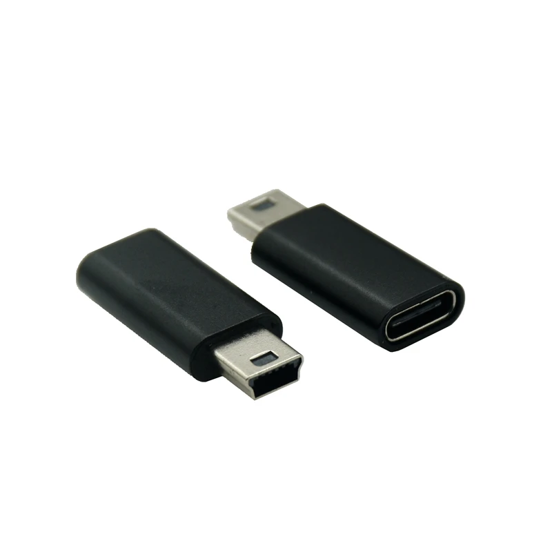 1PCS Type C USB 3.1 Female To Mini USB 5Pin T Port Male Charging Charger Convertor Data Cable Cord Adapter