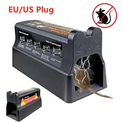 Household Electric Mouse Rat Trap Mouse Killer Electronic Rodent Mouse Trap Electric Rat Trap Killer Catcher EU/US Plug 7000V