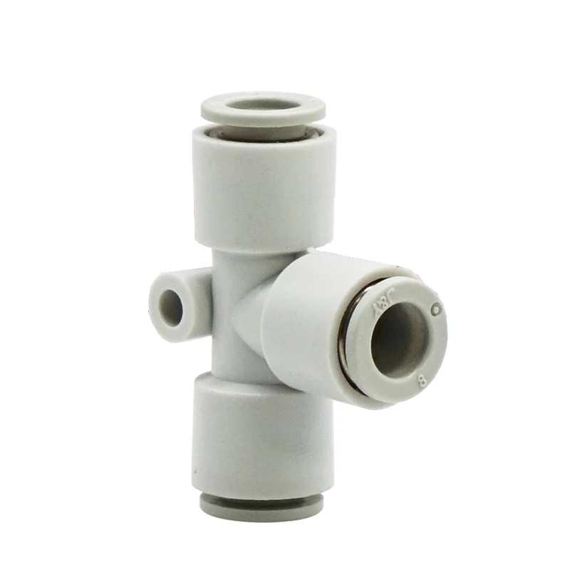 10 Pieces/package Three-way Connector KB2T/04-00 06-00 08-00 10-00 12-00 16-00 Pneumatic Fittings 3-way T-type