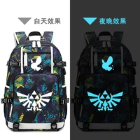 The Legend Breath of the Wild-Mochila de viaje de gran capacidad para hombre, morral escolar de lona, Mochila para ordenador portátil
