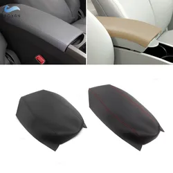 Soft Leather Armrest Cover For Toyota Prius 2004 - 2012 2013 2014 2015 Car Center Control Armrest Box Skin Cover Sticker Trim