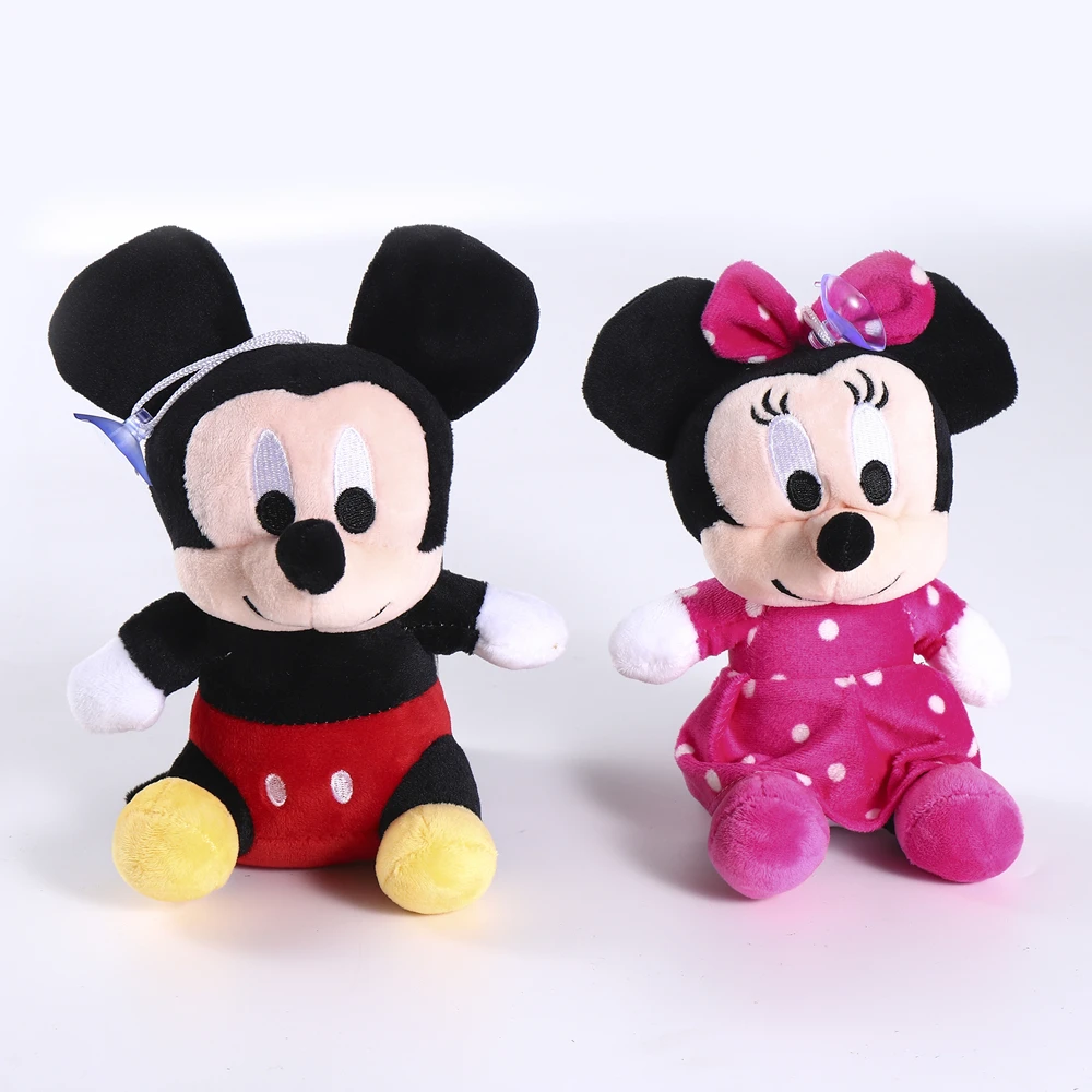 18cm Mickey Mouse Minnie Plush Dolls Cute Animal Stuffed Toys Birthday Christmas Gift for Kids hot sale