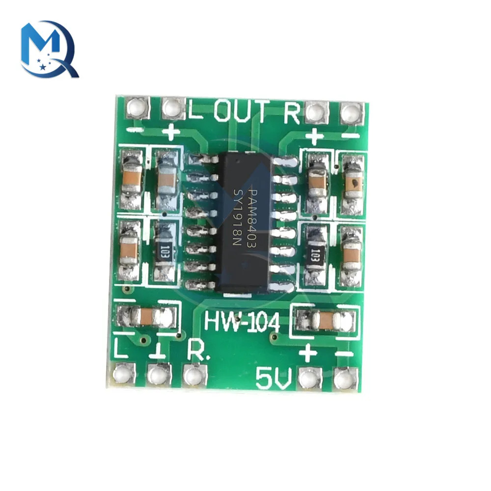 2.5v a 5v mini pam8403 placa de amplificador de potência 2 canais 3w classe d áudio alto-falante placa de amplificador de som para arduino