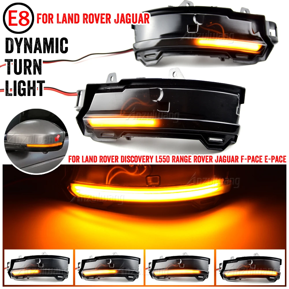 Dynamic Blinker Indicator For Land Rover Discovery Sport Range Rover Evoque Velar For Jaguar F-Pace E-Pace LED Turn Signal Light