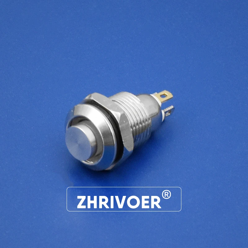10 мм металлический кнопочный переключатель с Светодиодный индикатор Self-моментальная Перезагрузка Самостоятельная Блокировка с фиксацией 4 контакта с высоким напором 3V 6 в, 12 В, 24 В постоянного тока, 220V