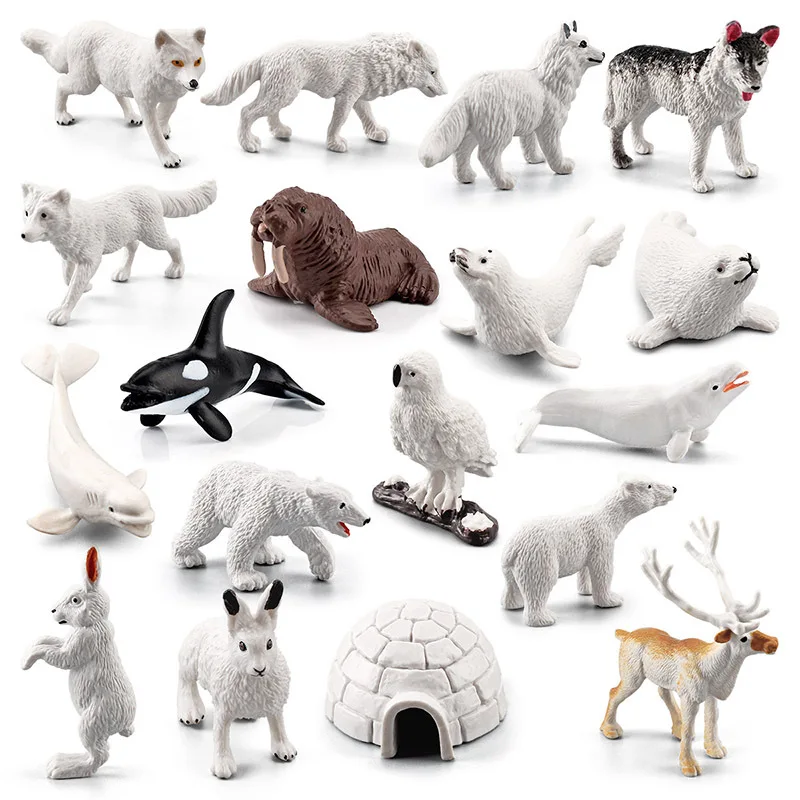 18pcs Simulation mini animal farm poultry model  Dinosaur Set Action Figures Collection Model Educational toy for children Gifts