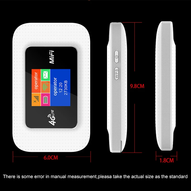 TIANJIE 4G SIM Card WIFI Router Mobile Wi-Fi LTE 100Mbps Travel Partner Wireless Pocket Networt Hotspot Broadband 3G Mifi Modem