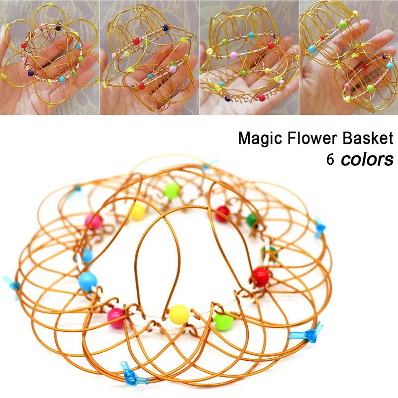 Make Magic Steel Iron Ring Decompression Flexible Basket Soft Magical Toys Anti Stress Kids Gifts Juguetes 2021 Fidget Toys