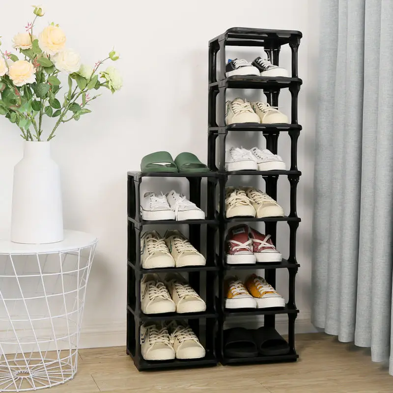 New Standing Shoe Cabinet Hallway Entryway Shoe Organizer Shelf Home Furniture Storage Closet Corner Vertical Modular Shoe Rack