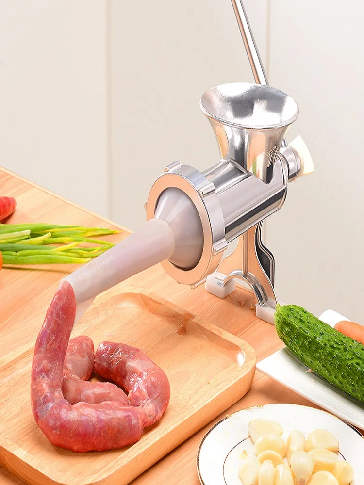 

Hand-cranked Meat Mincer Sausage machine enema machine stuffing machine Meat stirrer Manual Meat grinder Kitchen Tool