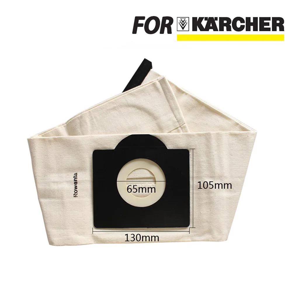 Washable Karcher WD3 dust bags cloth WD3300 MV3 SE4001 SE4002 6.959-130 A2200 A2500 A2600 A2900 A3100 Vacuum cleaner bags