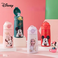 Disney-garrafa de água para meninas, congelado, Elsa, princesa, Pixar, pato Donald, Minnie, Mickey Mouse, copo térmico, fofo