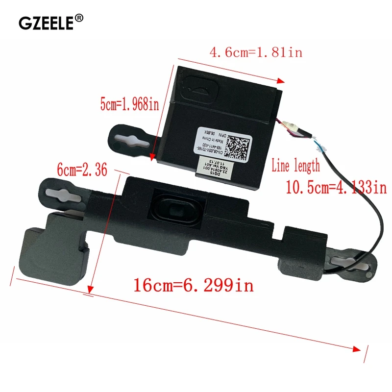 GZEELE New for Dell Inspiron 15R N5110 M5110 M511R Vostro 3550 V3550 Built-in Speaker Internal Speakers L+R 0DQ15 23.40913.001