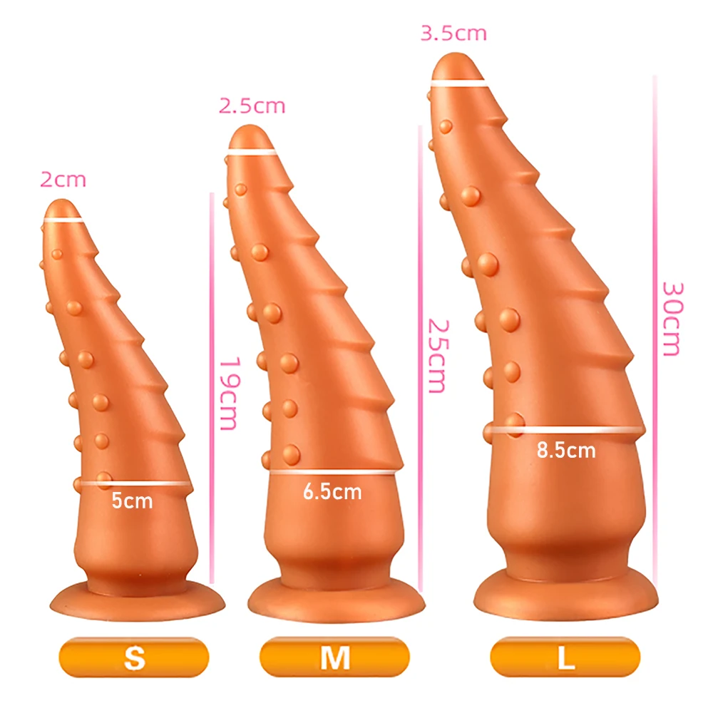 Oversized Liquid Silicone Anal Plug Dildos with Suction Cup Sex Product Big Butt Plug Soft Penis Anal Dilator Sex Toys Huge Dick