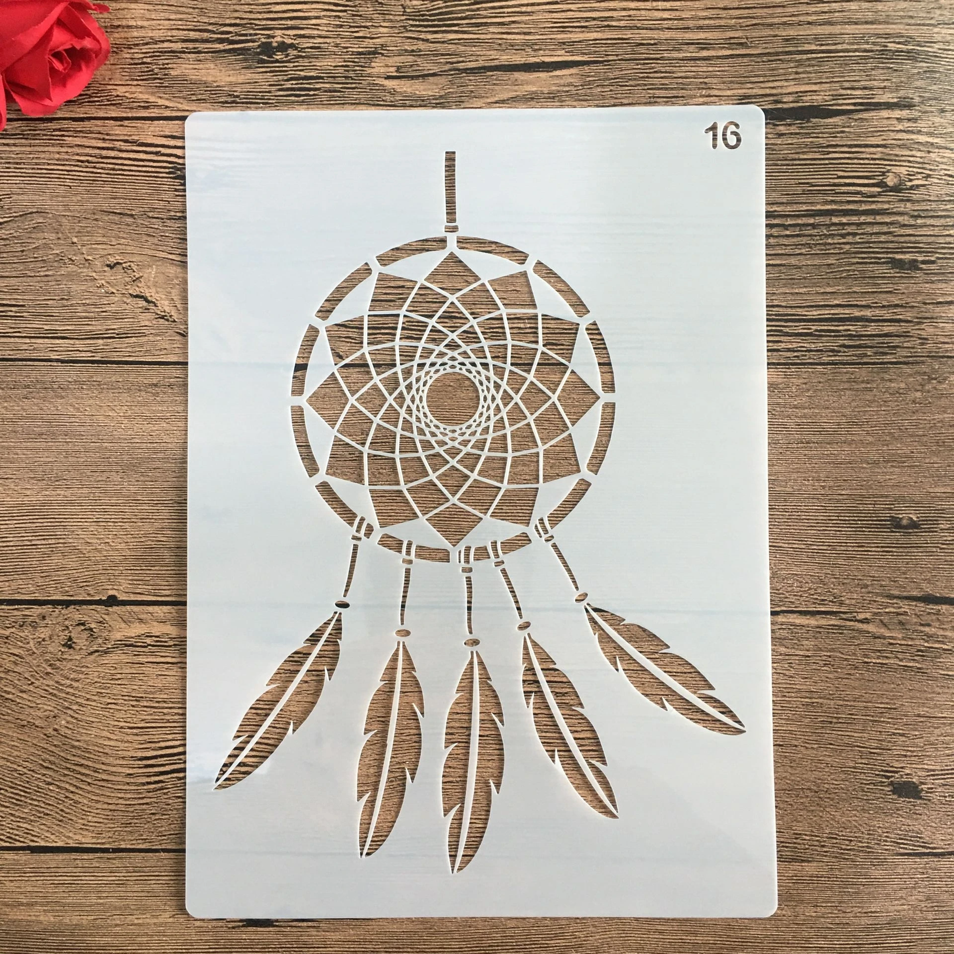 A4 29 * 21cm Mandala DIY Stencils Wall Painting Scrapbook Coloring Embossing Album Decorative Paper Card Template cake Stencil
