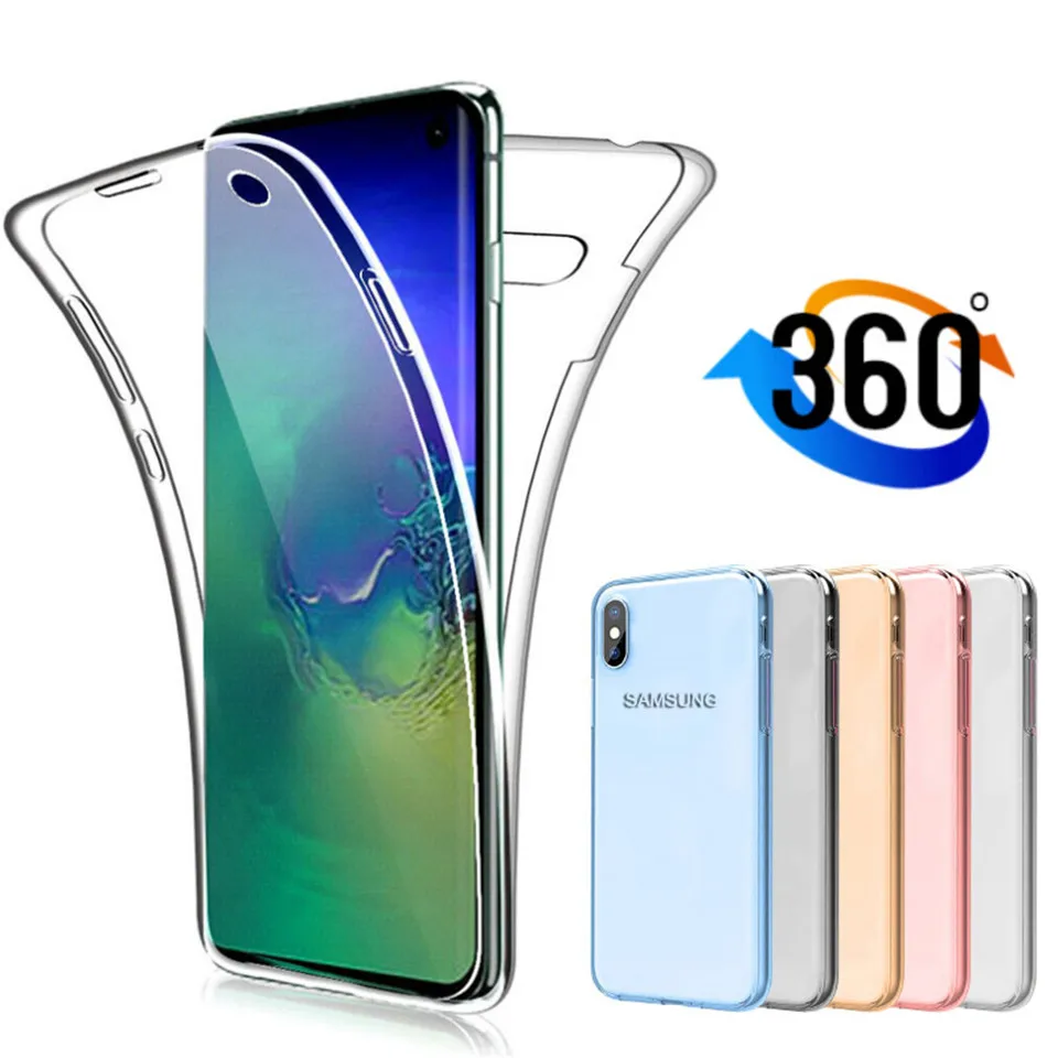 360 Full Body Case For Samsung Galaxy S20 S10 S9 S8 Plus Ultra A81 A41 A31 A50 A50S A51 A70 A70S A71 Soft PC+TPU Phone Cover