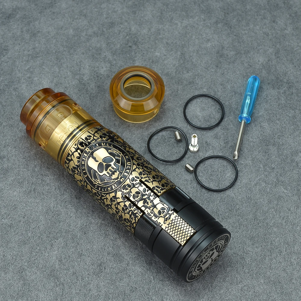 MK2 Mod Đồng 1:1 MK2 Đổi Với QP KALI V2 RDA Đặc Biệt MK2 Albert Mật Mã CipherSkull Bản Mod 18650 Pin Mod bộ