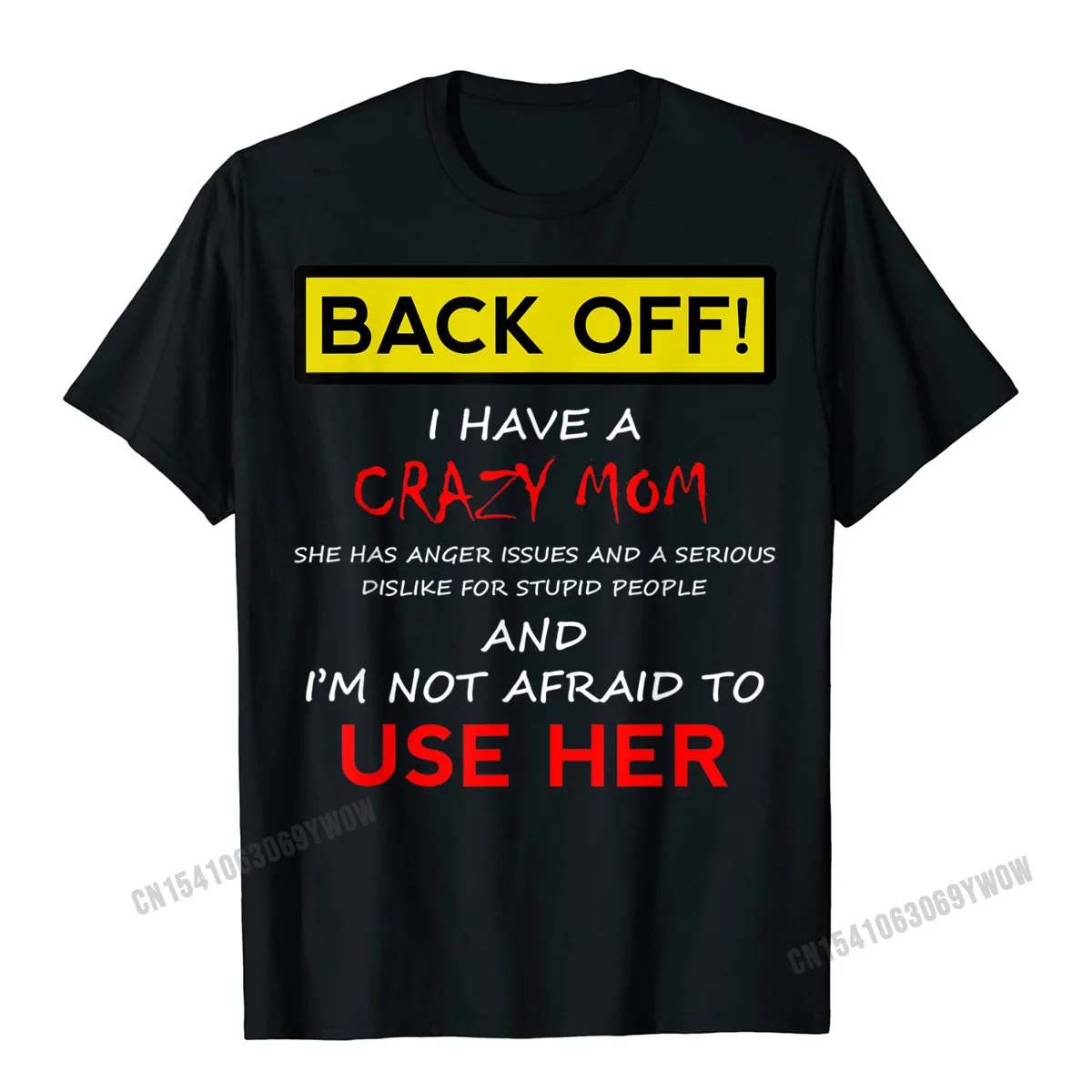 

Retro Crazy Mom T-Shirt Son Daughter Christmas Gift T-Shirt High Quality Harajuku Cotton Casual Geek Men's Tees Tops