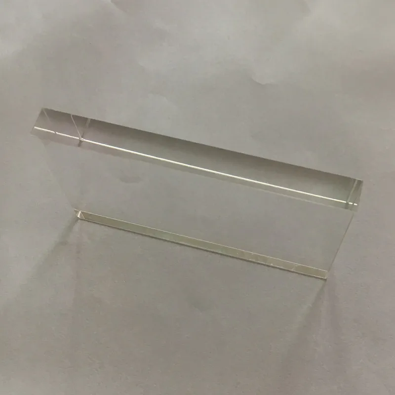 Clear Acrylic Sheet Memorial Plaque Plates Decor Rectangle Block A Gift Card Birthday Letters Acryl Display 2pcs/Lot 8.5*5.4*1CM