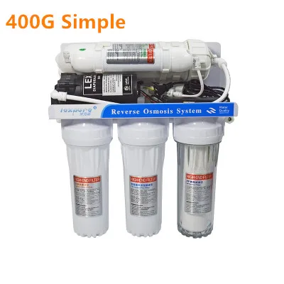 400/600gpd Water Purifier Reverse Osmosis System Pure Water Machine Reverse Osmosis Water Filter Automatic Flush Aquarium System