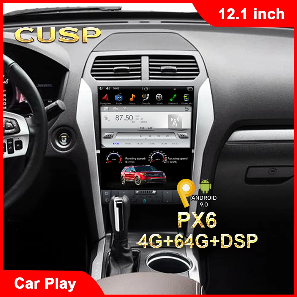 CUSP Android 9 Navigation For Ford Explorer 2011-2019 Android Auto stereo headunit Multimedia player Car radio CarPlay Car GPS