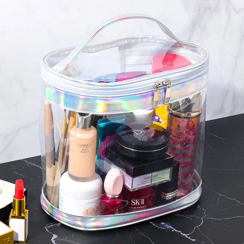 Make Up Pouch Wash Bags Organizer Clear Makeup Bag Beautician Case Toiletry Bag Transparent PVC Bags Cosmetic Bag Beauty Travel