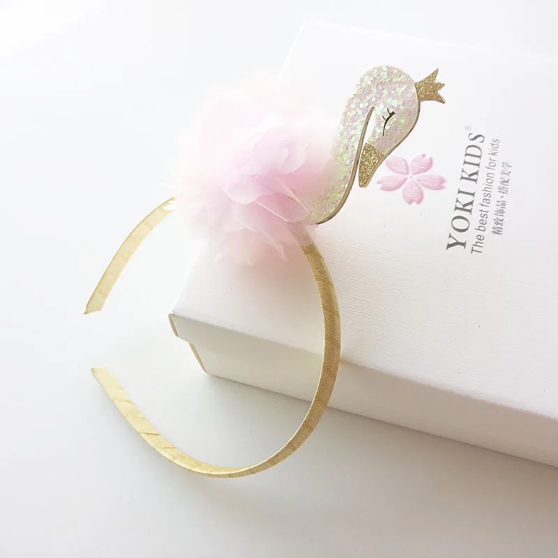 1PC Lovely New Cartoon Swan Kids Hair Hoop Boutique Baby Hairbands Princess Headwear Children Headbands Girls Hair Accessories