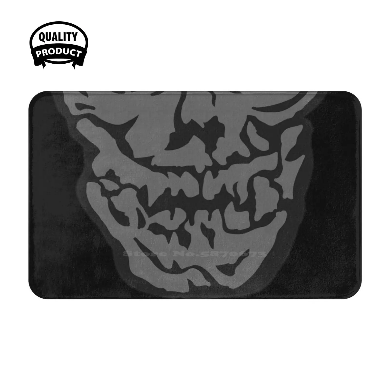 Taker Grey Skull Soft Cushion Home Carpet Door Mat Car Rug Hell In A Cell Cosplay Phenom Hood Skull Big Evil Dead Man Inc The