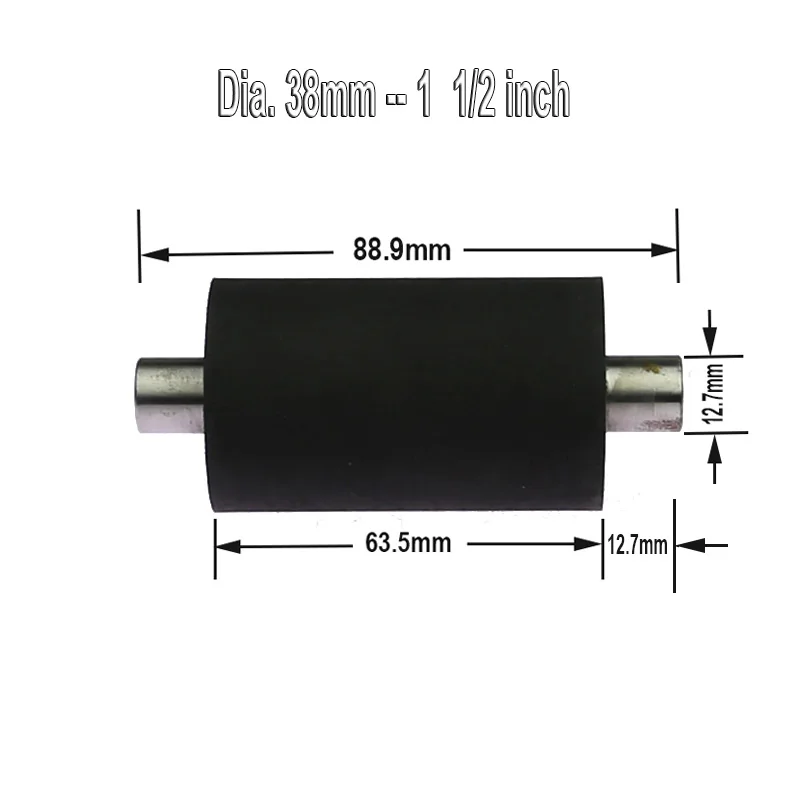 1 Stuk Dia. 1/2 " - 2" Kleine Rubberen Rol Met As Kinfe Slijpcontactwiel