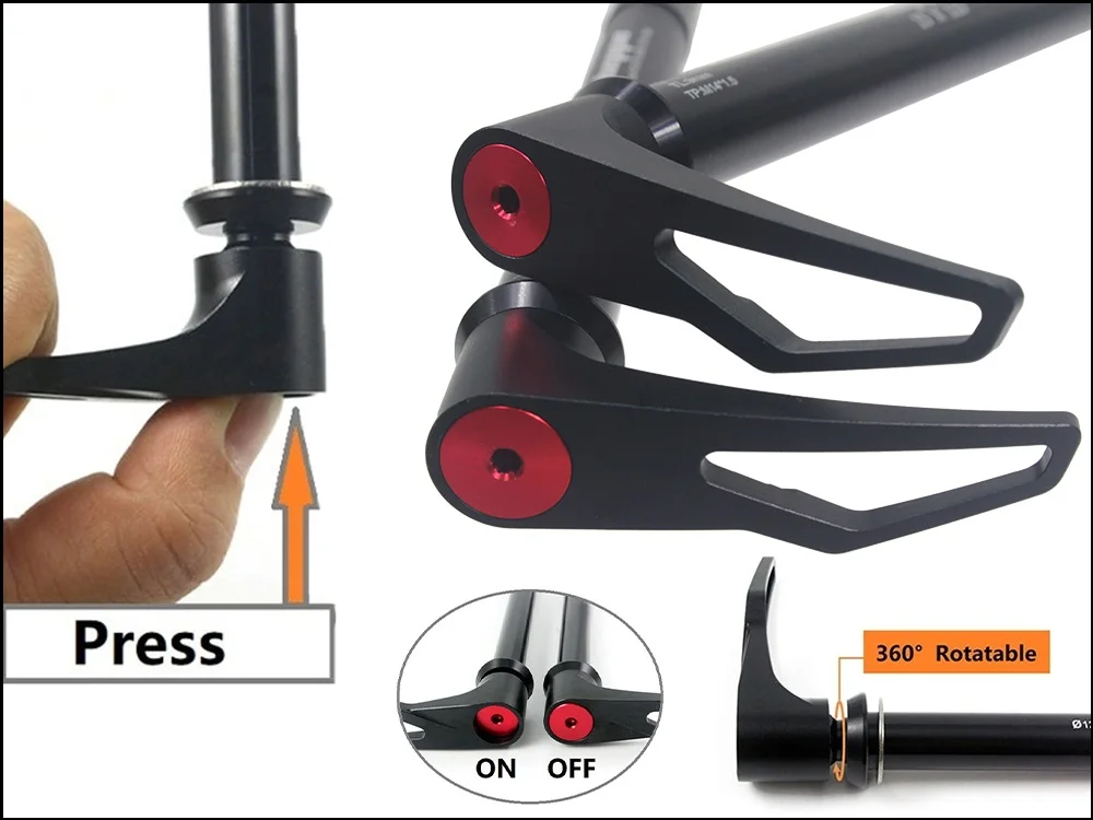 HEPPE Fahrrad Steckachse Vorderradgabel Welle Spieß 15x100 15x110 MTB Rennrad Schnellspanner M15xP1,5 Gewindesteigung Fahrradteile – Detail 12