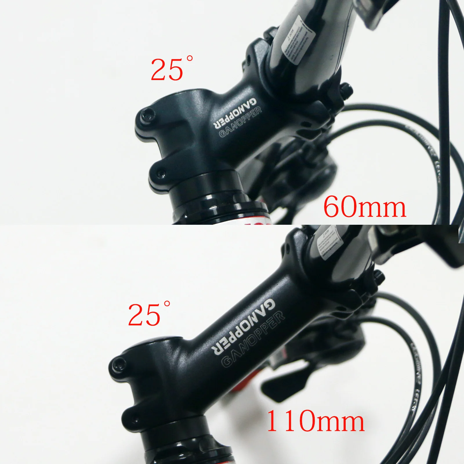 25/35 Degree Bicycle Stem Riser 31.8 MTB Short Handlebar Stem 31.8mm Mountain Bike Road Bike Stem 60mm 70mm 80mm 90mm 100mm 110