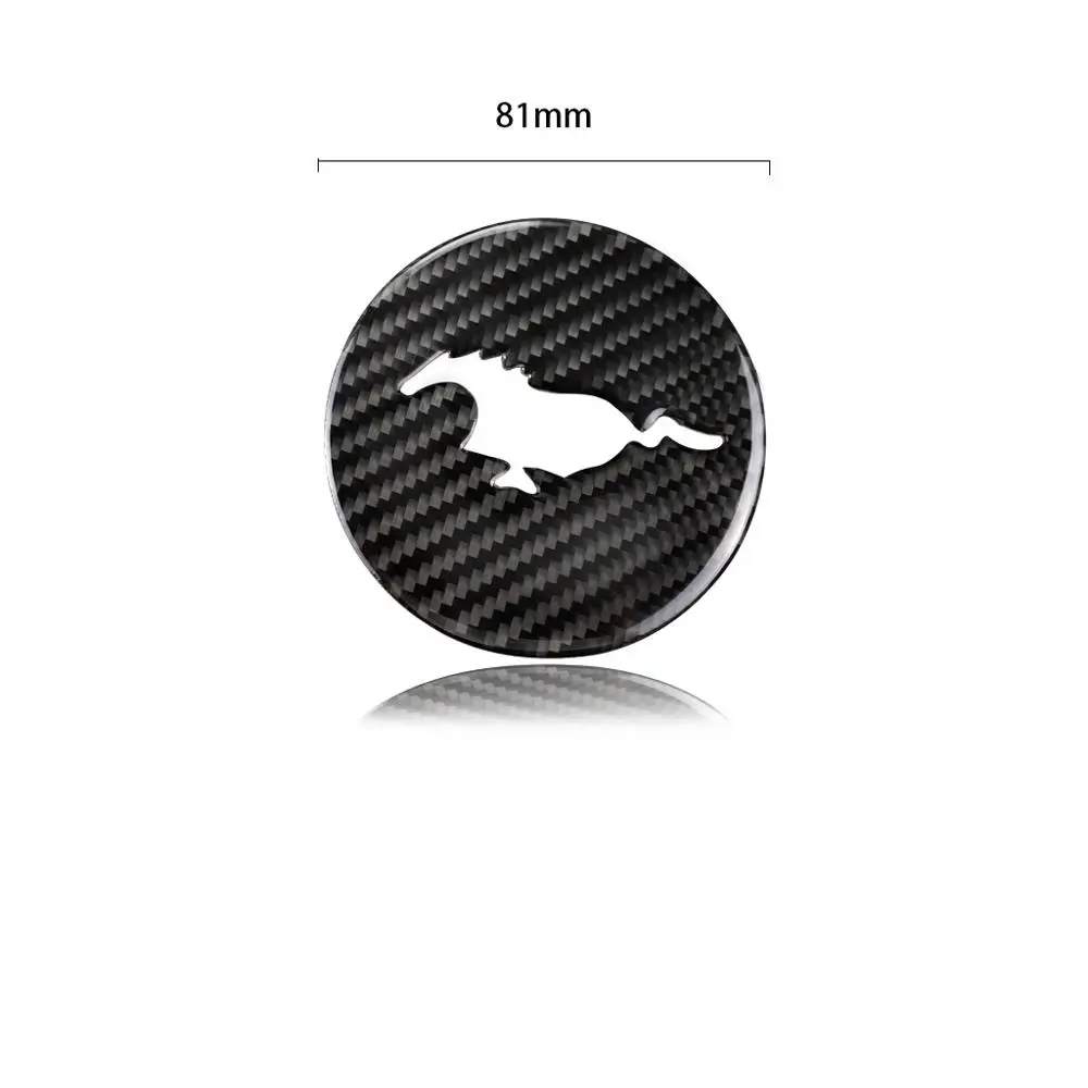 Airspeed Carbon Fiber Steering Wheel Emblem for Ford Mustang Car Stickers Car-Styling 2015 2016 2017 Auto Accessorie