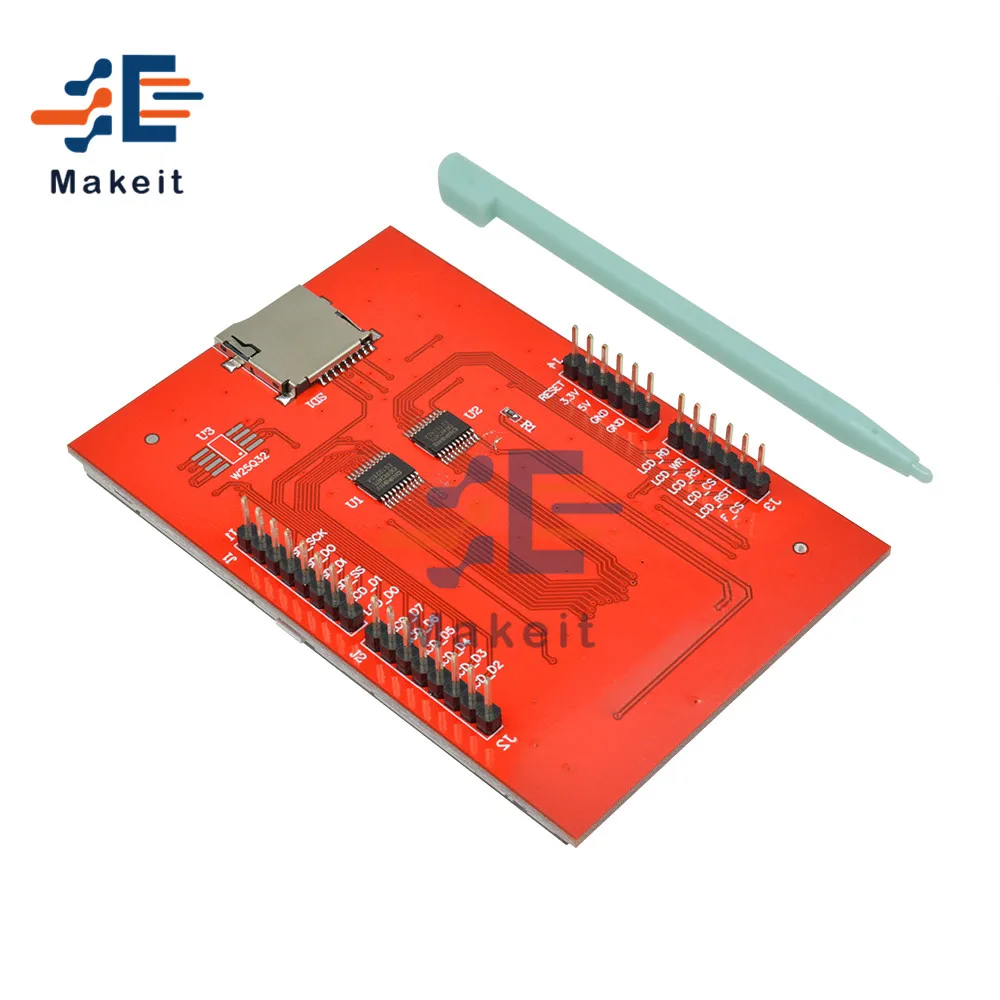 3.5 Inch 480X320 Tft Touch Panel Lcd-scherm Module ILI9486 Driver Mega2560 Board Plug En Spelen Met stylus Voor Arduino