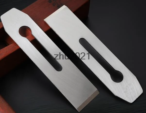 Woodworking Carpentry Hand Tool Wooden Wood Plane Planer Silver Tone Metal 44mm 51mm Blade