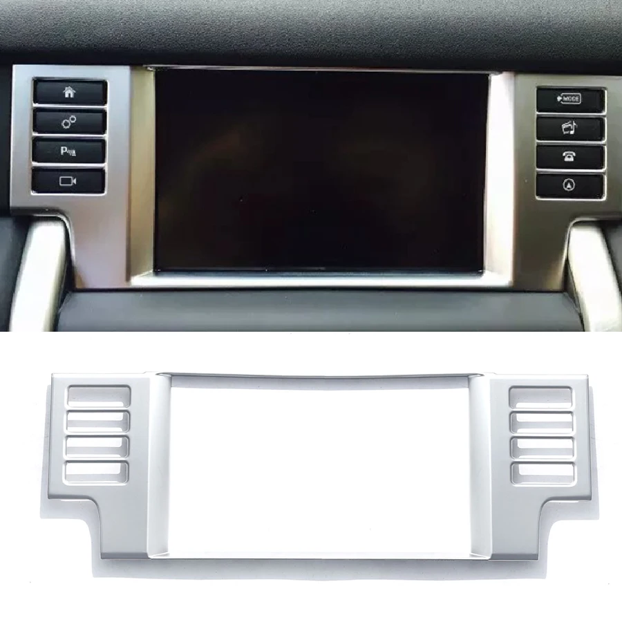 Wooeight 1Pc ABS Silver Dashboard Central Console AC Air Vent Cover Trim Fit For Land Rover Discovery Sport 2015 2016 2017-2019