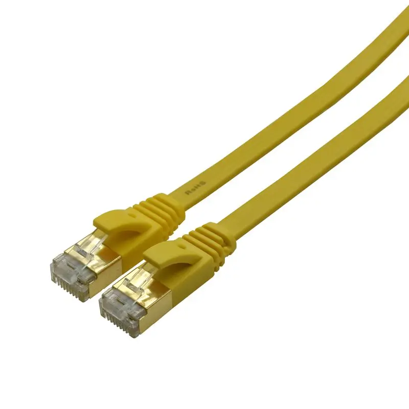 10 gb/s Cat7 długi kabel 10M 15M 20m 25M 30M 40M 50cm CAT7 płaskie STP kabel sieciowy Ethernet RJ45 Patch LAN PC Router laptopa CAT6A