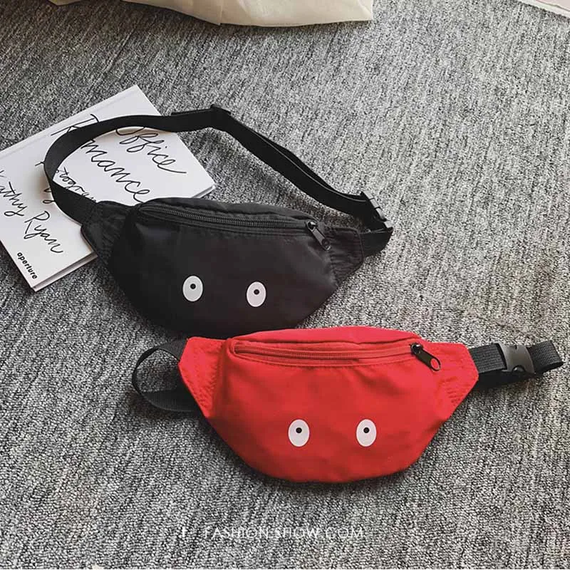 Сумка Поясная Детская Kids Taille Pack Schattige Ogen Borst Tas Jongen Meisje Verstelbare Heupgordel Tassen Детская Сумочка С Глазами