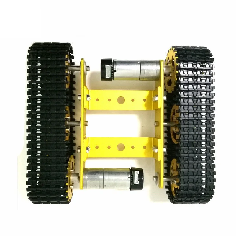 Metal tank model robot tracked car chassis diy track teaching crawler/caterpillar platform for arduino