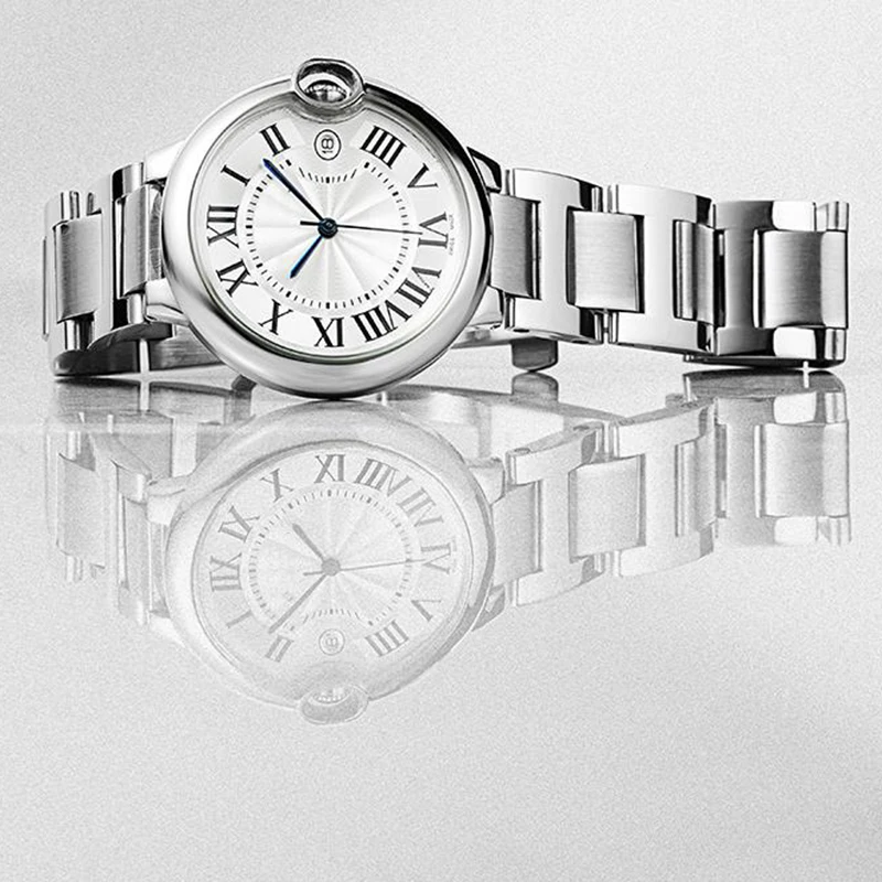 Stainless steel lug end watchband for Cartier Ballon Bleu series Watch strap14*8mm 16*8mm 18*11mm 20*12mm 22*14mm bracelet BAND