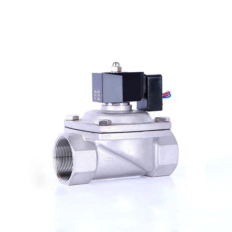 

DN50 Normally Closed Solenoid Valve Water 304 Stainless Steel Solenoid Valve IP65 Fully Enclosed Coil