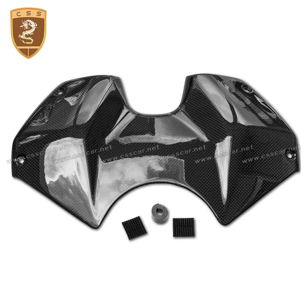 

CSSCAR Motorcycle Parts Tank Cover for 2018 Ducati Panigale V4/V4S/V4R Carbon Fiber Glossy Fuel Tank Cover Guard Fairing 2-028