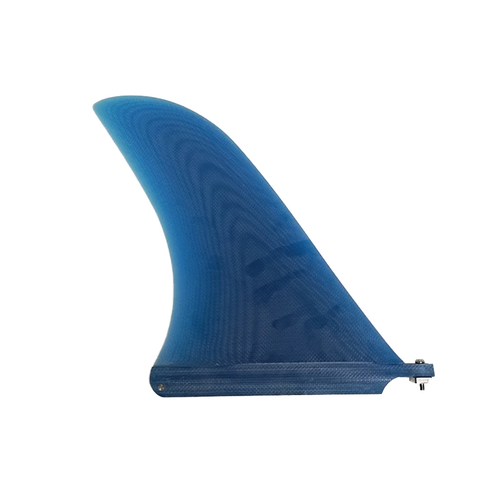 SUP board fin Longboard Fins Fiberglass 9 inch Length SUP Single Fin Red/Blue Color Fin UPSURF Surfboard Fin 9 Length