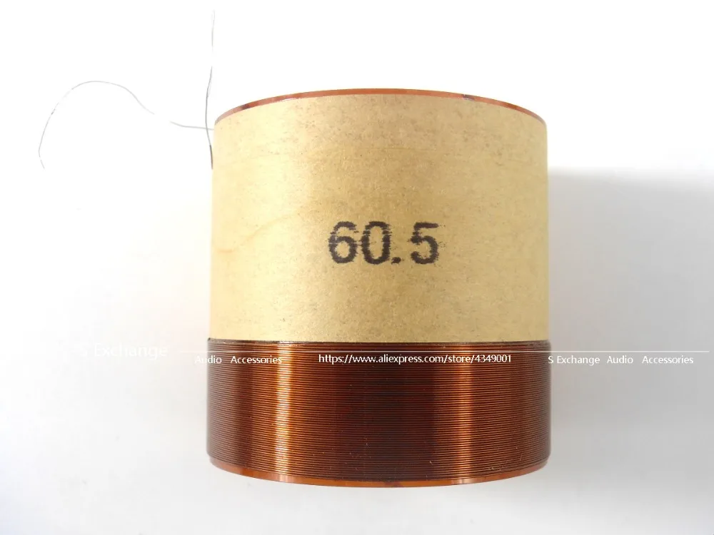 2PCS 60.5 Core Bass Voice Coil 60.5มม.ซับวูฟเฟอร์8OHMลำโพงอุปกรณ์เสริมDIY