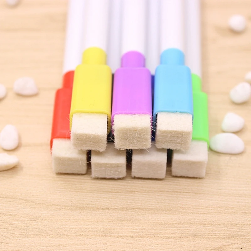 

6Pcs/Set Whiteboard Erasable Marker Pen With Eraser School Supplies