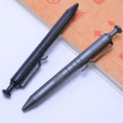 Aluminum Alloy Tactical Outdoor Pen High Hardness Personal Self-defense Anti-skid Military Survival Tactical Signature Pen Autom